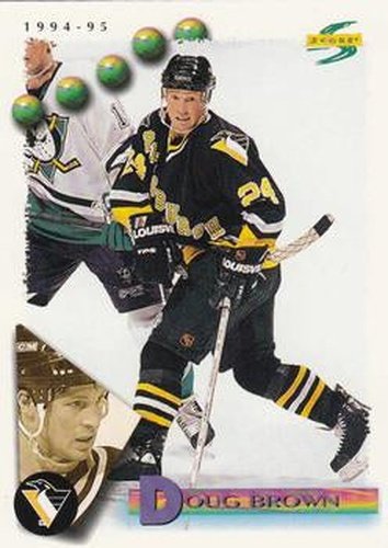 #15 Doug Brown - Pittsburgh Penguins - 1994-95 Score Hockey