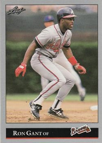 #15 Ron Gant - Atlanta Braves - 1992 Leaf Baseball