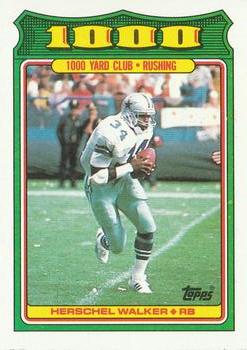 #15 Herschel Walker - Dallas Cowboys - 1988 Topps Football - 1000 Yard Club