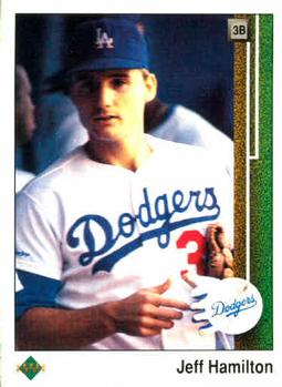 #615 Jeff Hamilton - Los Angeles Dodgers - 1989 Upper Deck Baseball