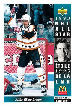 #McD-15 Mike Gartner - New York Rangers - 1993-94 Upper Deck McDonald's Hockey