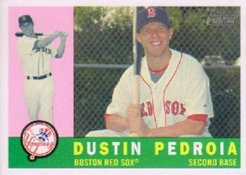 #15b Dustin Pedroia - Boston Red Sox - 2009 Topps Heritage Baseball