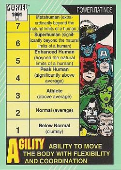 #160 Agility - 1991 Impel Marvel Universe Series II