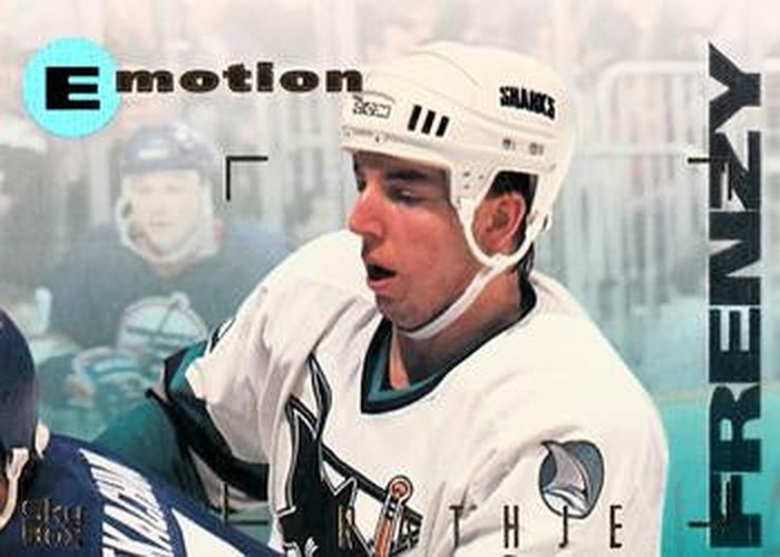 #160 Mike Rathje - San Jose Sharks - 1995-96 SkyBox E-Motion Hockey