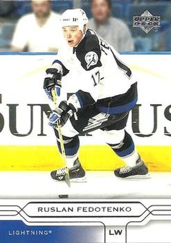 #160 Ruslan Fedotenko - Tampa Bay Lightning - 2004-05 Upper Deck Hockey