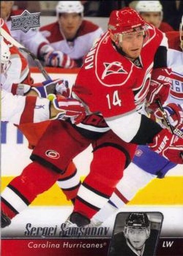#160 Sergei Samsonov - Carolina Hurricanes - 2010-11 Upper Deck Hockey