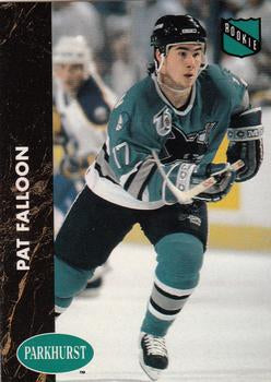 #160 Pat Falloon - San Jose Sharks - 1991-92 Parkhurst Hockey