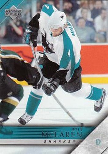 #160 Kyle McLaren - San Jose Sharks - 2005-06 Upper Deck Hockey