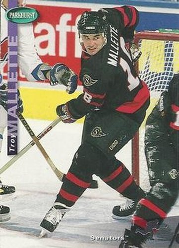 #160 Troy Mallette - Ottawa Senators - 1994-95 Parkhurst Hockey