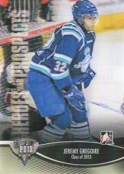 #160 Jeremy Gregoire - Chicoutimi Sagueneens - 2012-13 In The Game Heroes and Prospects Hockey