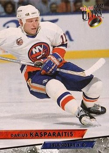 #160 Darius Kasparaitis - New York Islanders - 1993-94 Ultra Hockey