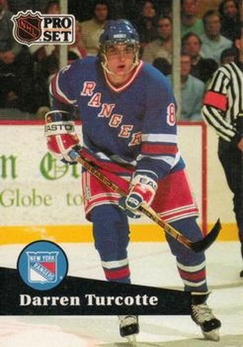 #160 Darren Turcotte - 1991-92 Pro Set Hockey