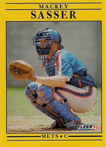 #160 Mackey Sasser - New York Mets - 1991 Fleer Baseball