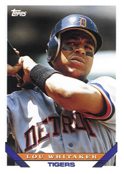#160 Lou Whitaker - Detroit Tigers - 1993 Topps Baseball