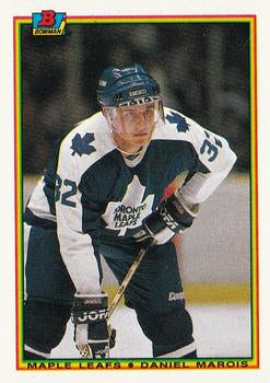 #160 Daniel Marois - Toronto Maple Leafs - 1990-91 Bowman Hockey