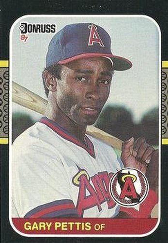 #160 Gary Pettis - California Angels - 1987 Donruss Baseball