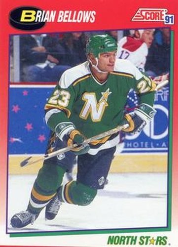 #160 Brian Bellows - Minnesota North Stars - 1991-92 Score Canadian Hockey