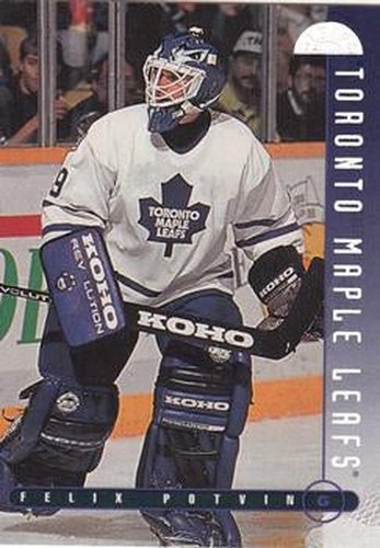 #160 Felix Potvin - Toronto Maple Leafs - 1995-96 Leaf Hockey