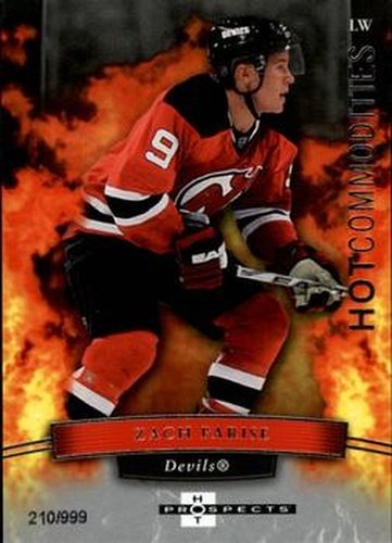 #160 Zach Parise - New Jersey Devils - 2007-08 Fleer Hot Prospects Hockey