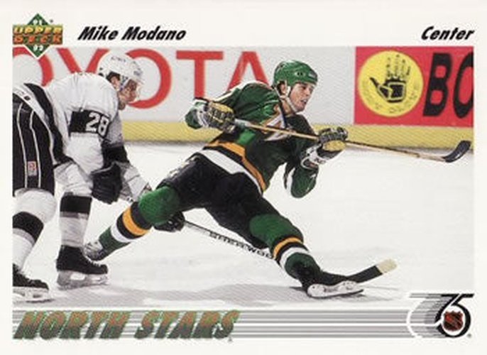 #160 Mike Modano - Minnesota North Stars - 1991-92 Upper Deck Hockey