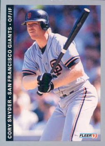 #160 Cory Snyder - San Francisco Giants - 1993 Fleer Baseball