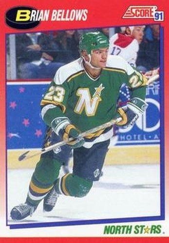 #160 Brian Bellows - Minnesota North Stars - 1991-92 Score Canadian Bilingual Hockey