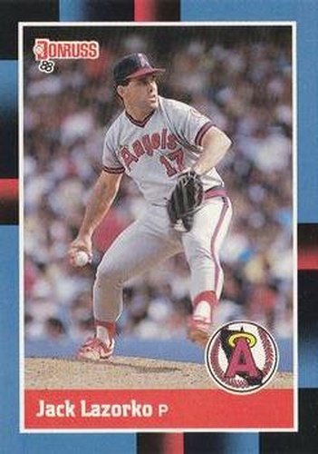 #160 Jack Lazorko - California Angels - 1988 Donruss Baseball