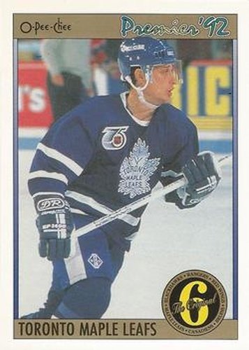 #160 Robert Cimetta - Toronto Maple Leafs - 1991-92 O-Pee-Chee Premier Hockey