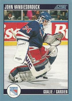 #160 John Vanbiesbrouck - New York Rangers - 1992-93 Score Canadian Hockey