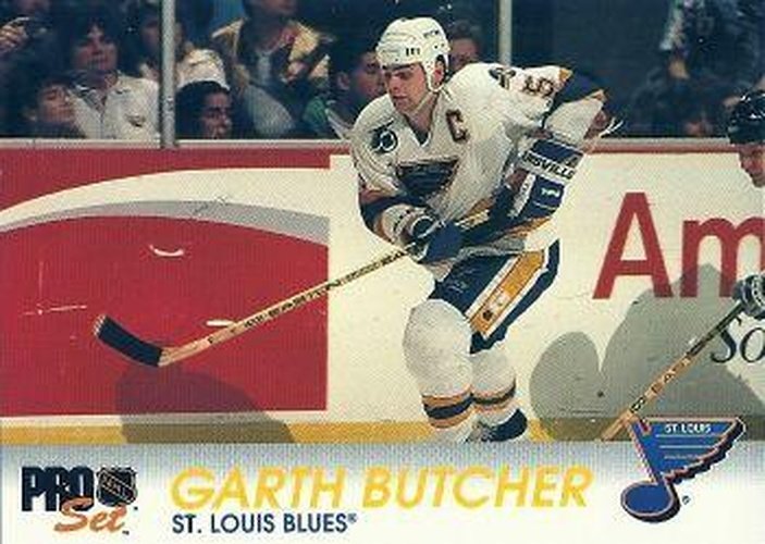 #160 Garth Butcher - St. Louis Blues - 1992-93 Pro Set Hockey