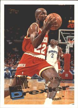 #160 Clyde Drexler - Houston Rockets - 1995-96 Topps Basketball
