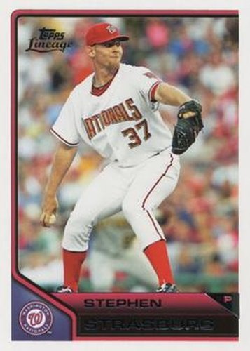 #160 Stephen Strasburg - Washington Nationals - 2011 Topps Lineage Baseball