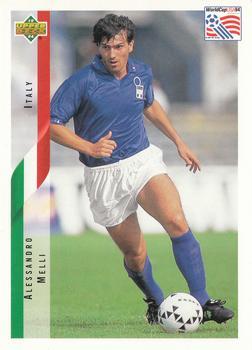 #160 Alessandro Melli - Italy - 1994 Upper Deck World Cup Contenders English/Spanish Soccer