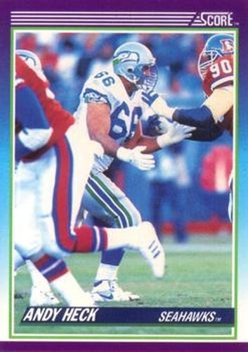 #160 Andy Heck - Seattle Seahawks - 1990 Score Football