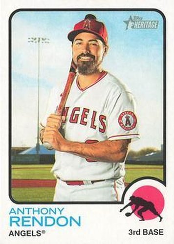 #160 Anthony Rendon - Los Angeles Angels - 2022 Topps Heritage Baseball