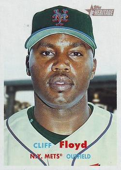 #160 Cliff Floyd - New York Mets - 2006 Topps Heritage Baseball