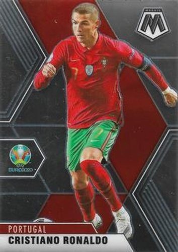 #160 Cristiano Ronaldo - Portugal - 2021 Panini Mosaic UEFA EURO Soccer