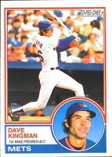 #160 Dave Kingman - New York Mets - 1983 O-Pee-Chee Baseball