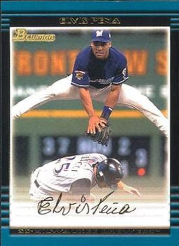 #160 Elvis Pena - Milwaukee Brewers - 2002 Bowman Baseball