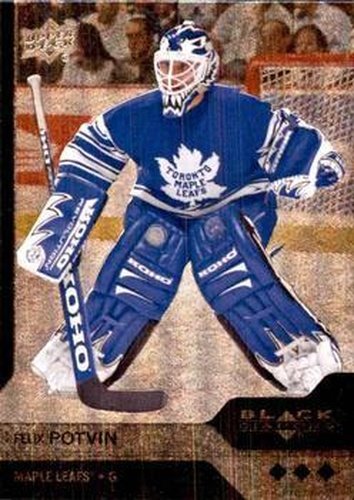 #160 Felix Potvin - Toronto Maple Leafs - 2013-14 Upper Deck Black Diamond Hockey