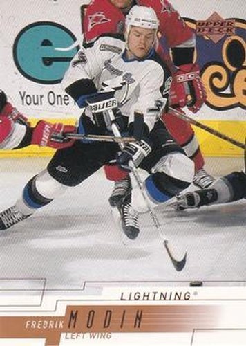 #160 Fredrik Modin - Tampa Bay Lightning - 2000-01 Upper Deck Hockey