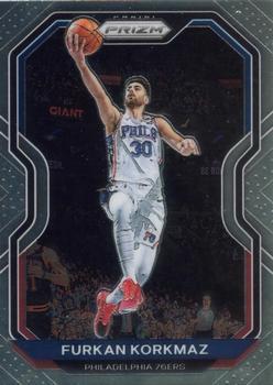 #160 Furkan Korkmaz - Philadelphia 76ers - 2020-21 Panini Prizm Basketball