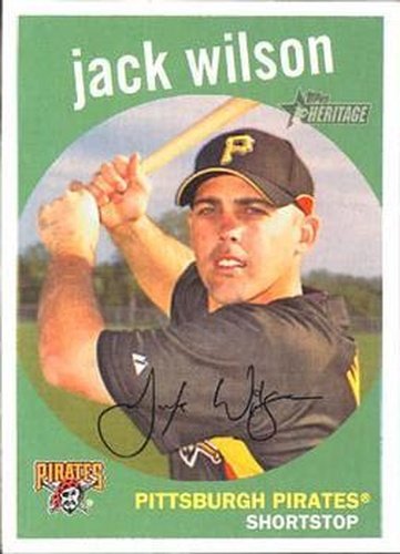 #160 Jack Wilson - Pittsburgh Pirates - 2008 Topps Heritage Baseball