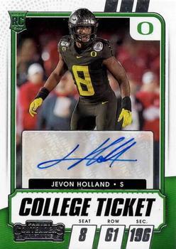 #160 Jevon Holland - Oregon Ducks - 2021 Panini Contenders Draft Picks Football
