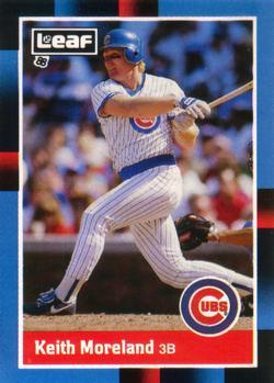 #160 Keith Moreland - Chicago Cubs - 1988 Leaf Baseball