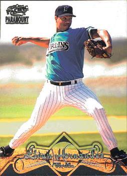 #160 Livan Hernandez - Florida Marlins - 1998 Pacific Paramount Baseball