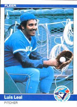 #160 Luis Leal - Toronto Blue Jays - 1984 Fleer Baseball