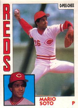 #160 Mario Soto - Cincinnati Reds - 1984 O-Pee-Chee Baseball