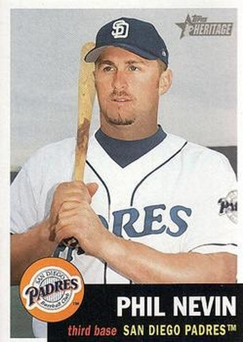 #160 Phil Nevin - San Diego Padres - 2002 Topps Heritage Baseball