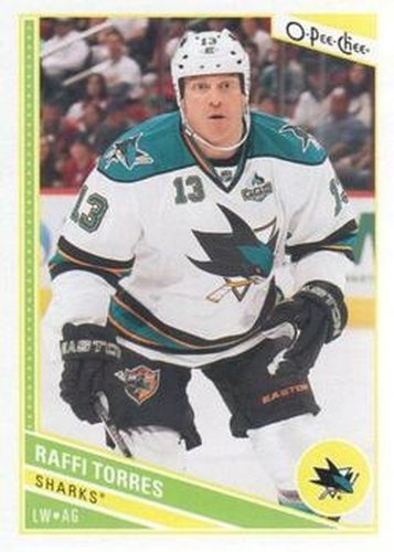 #160 Raffi Torres - San Jose Sharks - 2013-14 O-Pee-Chee Hockey